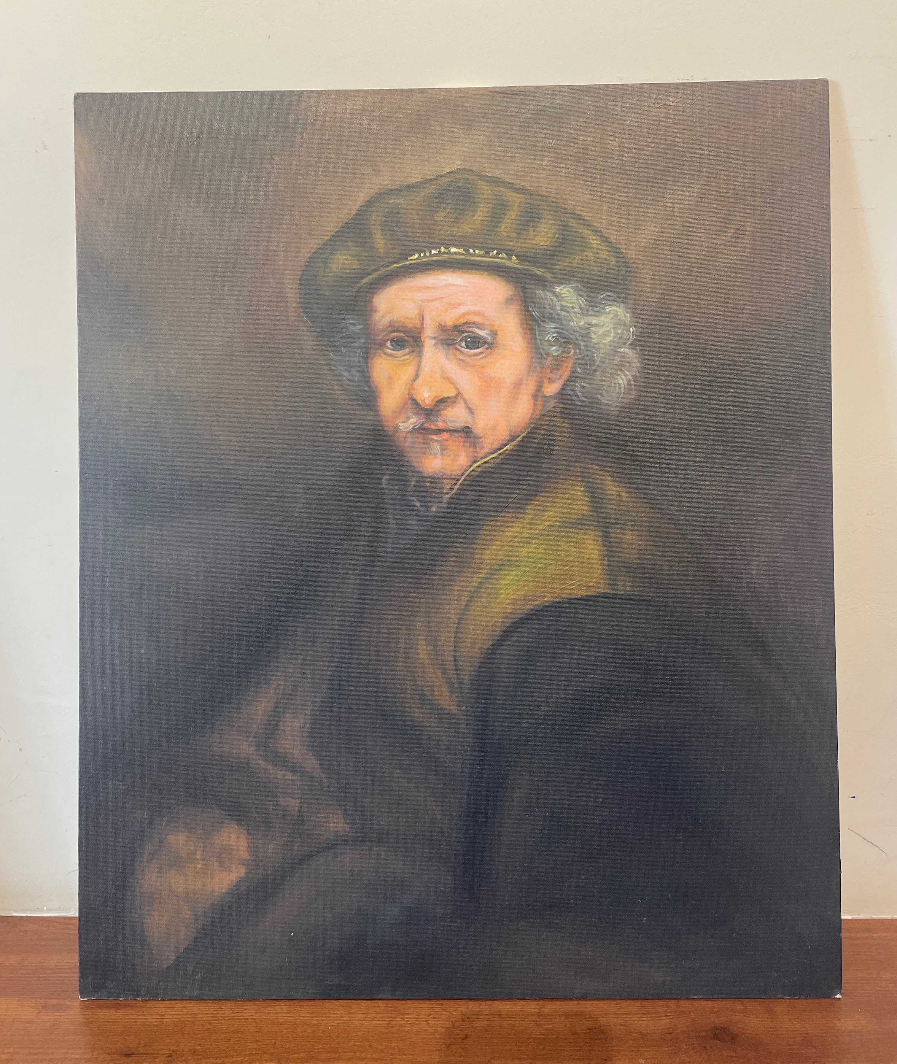 Classical Oil Portrait on Canvas